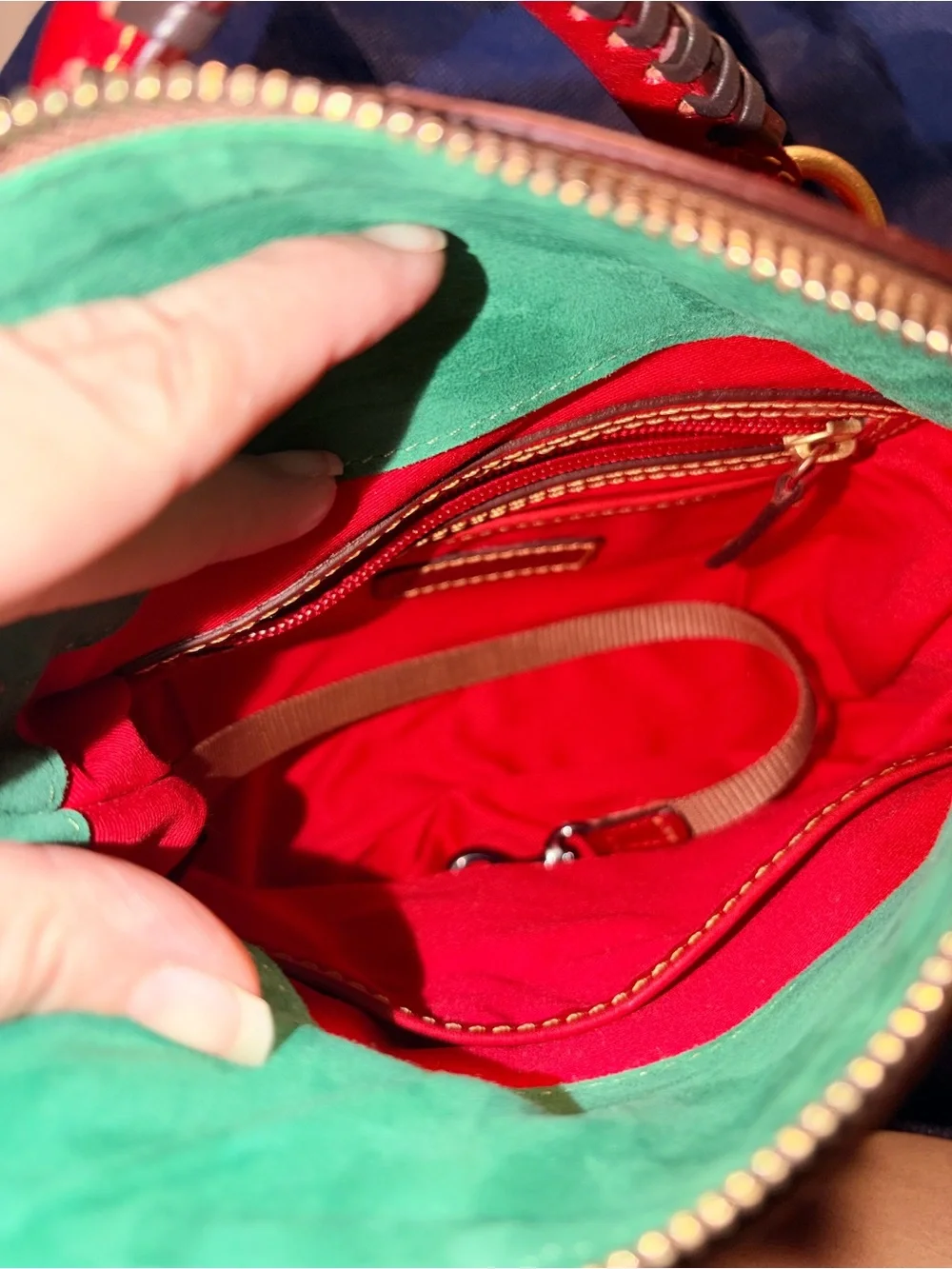 Dooney & Bourke Red Florentine nano satchel OBO
